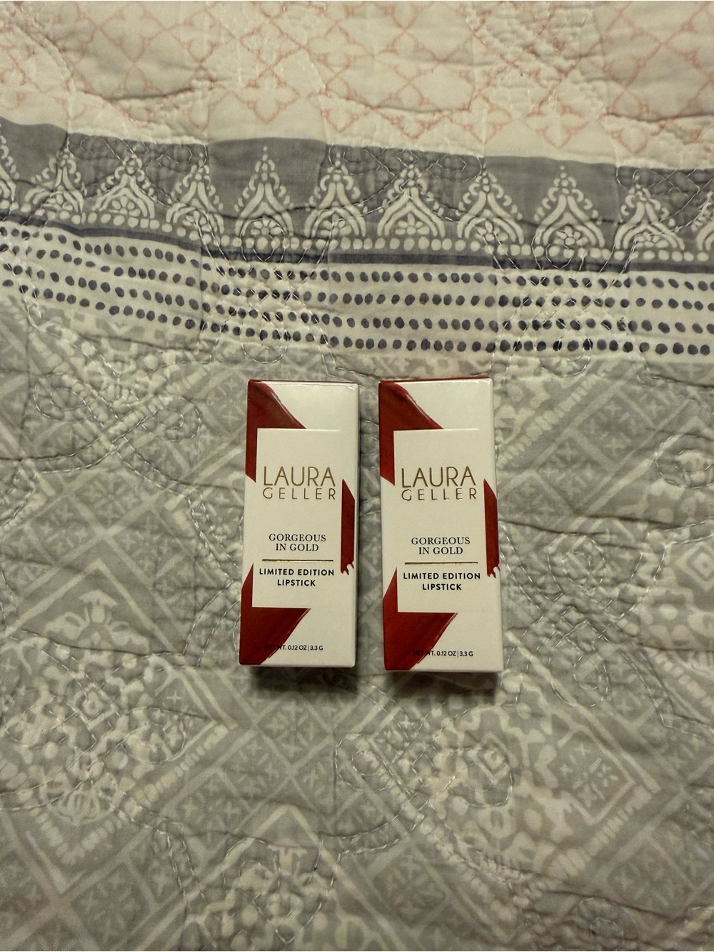 Laura Geller Lipstick Duo Gorgeous in Gold Limited Edition